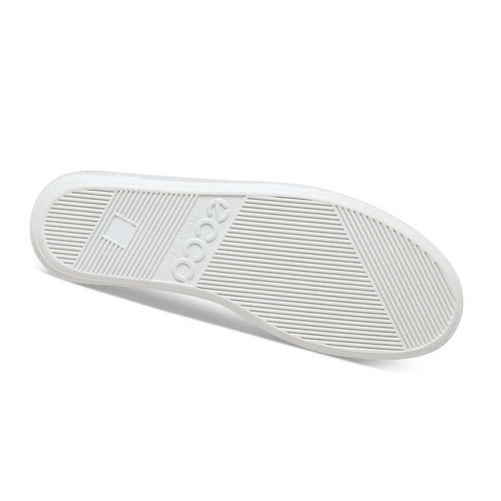 Women's Ecco Soft 2.0 Tie Sneakers White | USA 231HAP